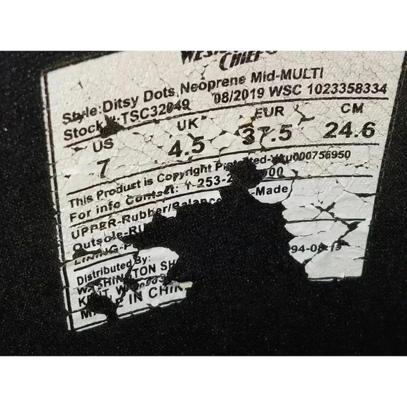 Western Chief DITSY DOT NEOPRENE Multi Polka Dots Rubber Short Boots Sz 7 - Picture 9 of 9